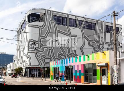 Wynwood Art District Street Scene, Miami, Florida, USA. Stockfoto