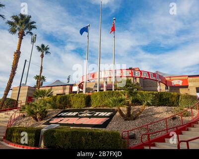 Las Vegas, 27. FEBRUAR 2020 - Außenansicht des Earl E. Wilson, Baseballstadion der UNLV Stockfoto