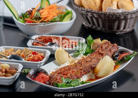 Türkisch Adana Urfa Spieß Shish Kebab Stock Foto Stockfoto