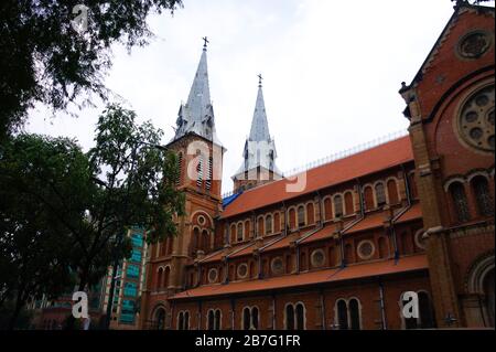 Kathedrale Notre Dame in Ho-Chi-Minh-Stadt, Vietnam Stockfoto