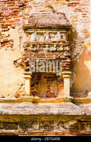 Sri Lanka Anuradhapura Polonnaruwa das Viereck Thuparama Gedige Schrein Bild Haus Detail gebaut Minister von König Parakramabahu Lankatilaka Stockfoto