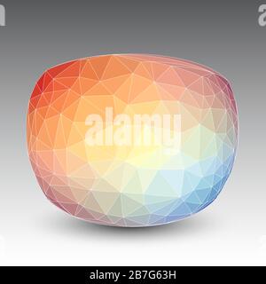 Abstrakter Hintergrund mit strukturierter geometrischer Form Stock Vektor