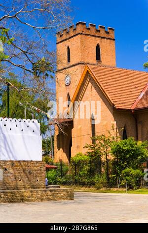 Südasien Sri Lanka Kandy Singhala Central Province Antike Hauptstadt St. Paul's Anglikan Neo-Gothic Church1852 Stockfoto