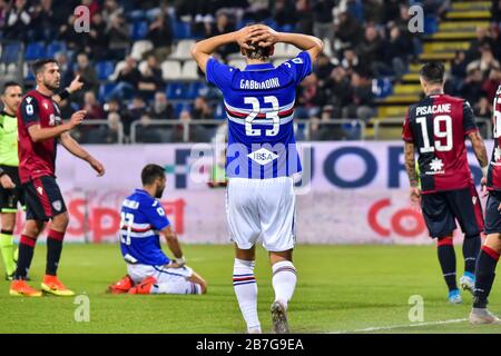 Cagliari, Italien. Januar 2020. cagliari, Italien, 01. Januar 2020, Manolo Gabbiadini von Sampdoria während - Credit: LM/Luigi Canu Credit: Luigi Canu/LPS/ZUMA Wire/Alamy Live News Stockfoto