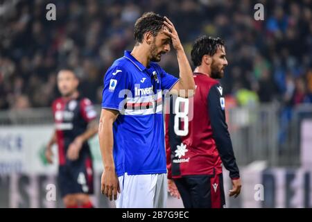 Cagliari, Italien. Januar 2020. cagliari, Italien, 01. Januar 2020, Manolo Gabbiadini von Sampdoria während - Credit: LM/Luigi Canu Credit: Luigi Canu/LPS/ZUMA Wire/Alamy Live News Stockfoto