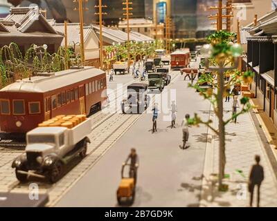 Miniaturen der antiken Stadt in Japan Stockfoto