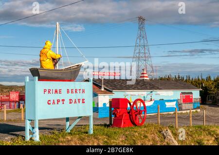 Die Prime Liegeplatz Fischerei & Heritage Centre, in der Nähe von Twillingate, Neufundland. Stockfoto