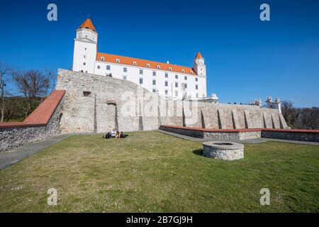Die Burg von Bratislava, Slowakei Stockfoto