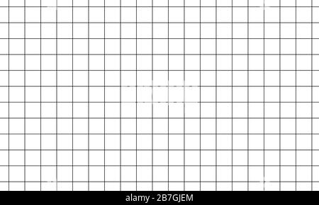 Quadratisches geometrisches Rastermuster. Millimetrisches Plotterpapier Stock Vektor