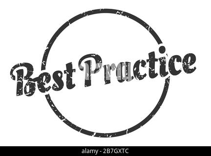 Best-Practice-Zeichen. Best Practice Rundum-Graunge-Stempel. Best Practice Stock Vektor