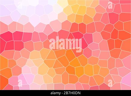 Abstrakter mehrfarbiges, kaputtes Farbglas mit Hintergrundeffekt in Illustration Texture Design Stockfoto