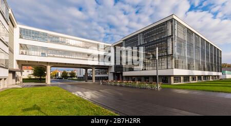 Bauhaus Dessau, Bauhaus, Universität, Dessau-Rosslau, Sachsen-Anhalt, Deutschland Stockfoto