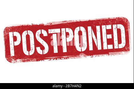 Verschobenes Vorzeichen oder Stempel auf weißem Hintergrund, Vektorgrafiken Stock Vektor