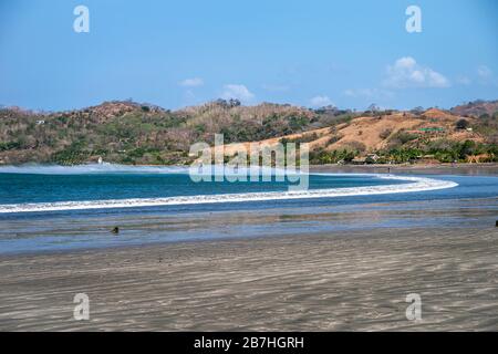 Panorama-Blick auf Playa Venao entlang der Pazifikküste in Pedasi Panama Stockfoto