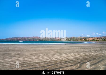 Panorama-Blick auf Playa Venao entlang der Pazifikküste in Pedasi Panama Stockfoto