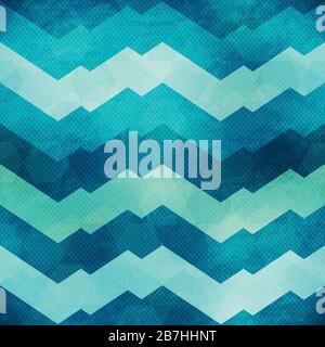 Wassergeometrisches, nahtloses Muster Stock Vektor