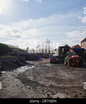 Coal Merchants Yard in East Yorkshire, England, Großbritannien, GB. Stockfoto