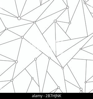 Monochrome Technologie Dreieck nahtlose Textur Stock Vektor