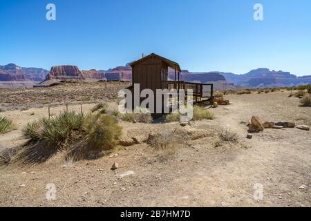 Wandern des südlich gelegenen kaibab Trails am Tipoff im Grand Canyon National Park in arizona in den usa Stockfoto