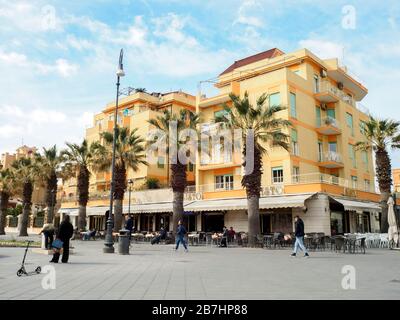 ANCO Marzio Platz in Ostia Lido - Rom, Italien Stockfoto