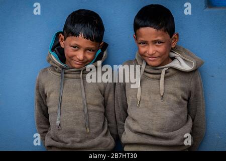 Porträts von Menschen, Pokhara, Nepal Stockfoto