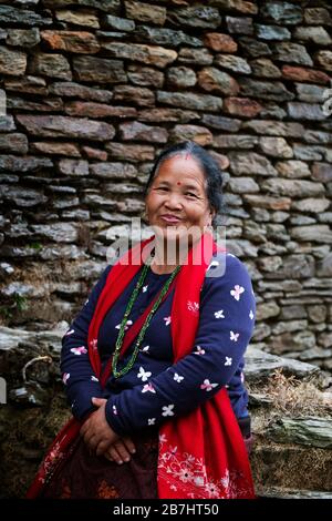 Porträts von Menschen, Pokhara, Nepal Stockfoto