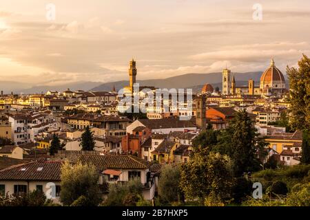 Florenz, Italien. Panoramaaussicht Stockfoto