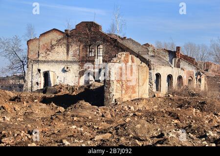 Siemianowice Slaskie, Stadt in Obermösien (Gorny Slask), Polen. Verlassene und zerstörte industrielle Infrastruktur städtische Erkundung - früher Stockfoto