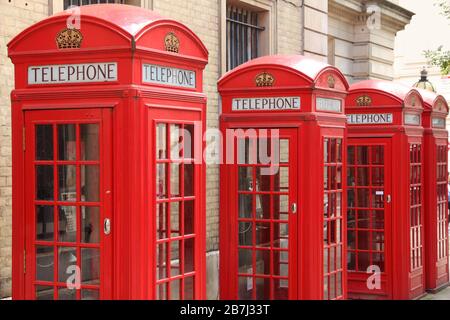 London Telefonzelle. London Landmarks - rote Telefonzelle. Stockfoto