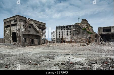 Alte Bergwerksgebäude Stockfoto