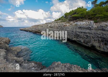 Das atemberaubende Meer von Mallorca. Mallorca Insel.Spanien Stockfoto