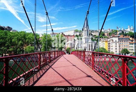 Lyon, Frankreich in einem schönen Sommertag Stockfoto