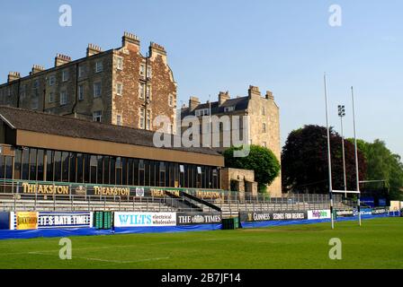 Bath Rugby, The Recreation Ground, Spring Gardens, Bath., North East Somerset Council. Vereinigtes Königreich (UK). Foto: © Rosmi Duaso Stockfoto