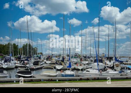 Marina in Thornbury, Ontario, Kanada, Nordamerika Stockfoto