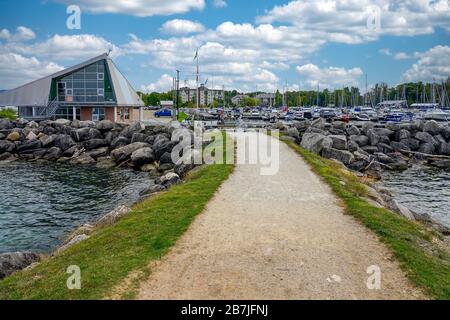 Marina in Thornbury, Ontario, Kanada, Nordamerika Stockfoto