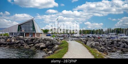 Marina in Thornbury, Ontario, Kanada, Nordamerika Stockfoto