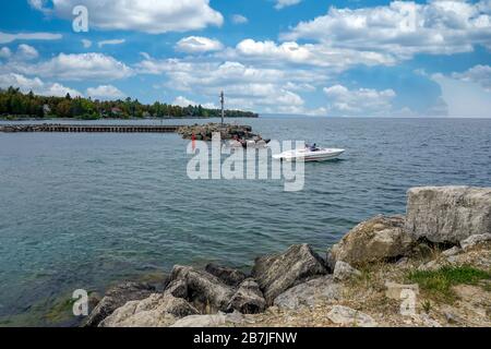 Marina in Thornbury, Ontario, Kanada, Nordamerika Stockfoto