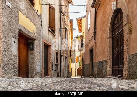 Malcesine am Gardasee in Italien Stockfoto