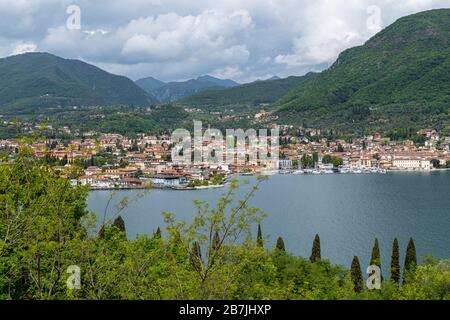 Salò am Gardasee in Italien Stockfoto