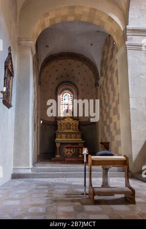 Das Schottische Kloster ist die ehemalige Benediktinerabtei St. Jakob (Jakobskirche) in Regensburg Stockfoto