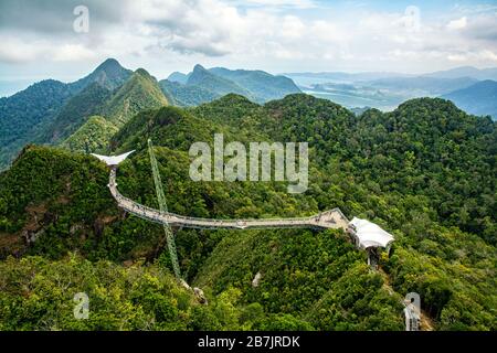 Sky Bridge auf Langkawi in Malaysia Stockfoto