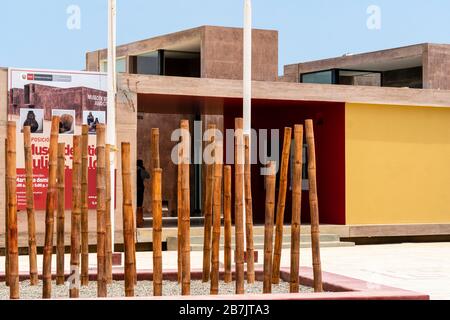 Julio C. Tello Museum, Paracas Kultur, Ica, Peru. Stockfoto