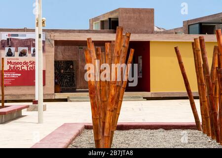 Julio C. Tello Museum, Paracas Kultur, Ica, Peru. Stockfoto