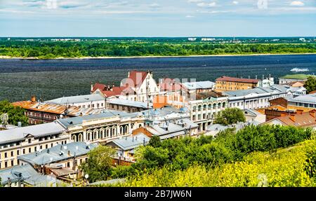 Stadtbild von Nischni Nowgorod in Russland Stockfoto