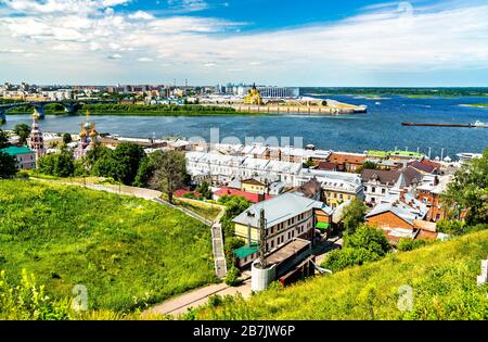 Stadtbild von Nischni Nowgorod in Russland Stockfoto