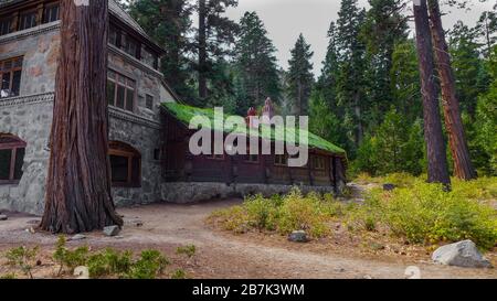 Vikingsholm Villa am Ufer der Emerald Bay am Lake Tahoe California USA Stockfoto