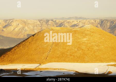 Mt. ASO im Winter Stockfoto