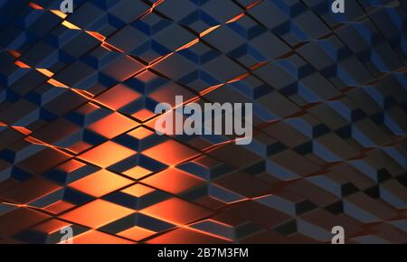 3D-Rendering des abstrakten Hintergrunddesigns Stockfoto