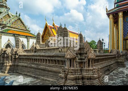 Modell von Angkor Wat im großen Palast in Bangkok, Thailand Stockfoto