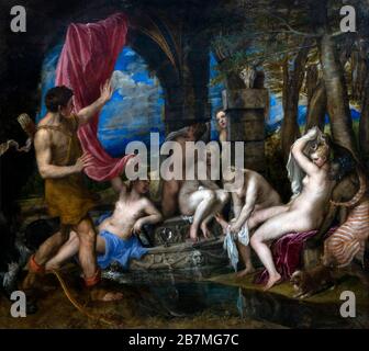 Diana und Actaeon, Titian, 1556-9, Stockfoto